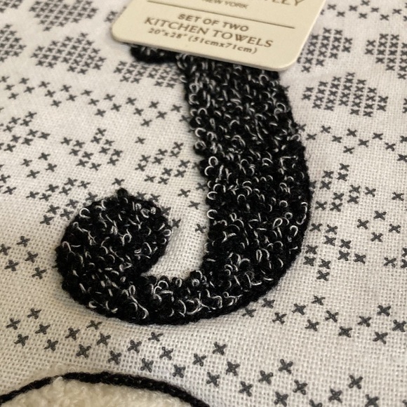 NWT! Cynthia ROWLEY JOY SNOWMAN SET OF 2 KITCHEN TOWELS - Picture 3 of 7